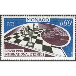 AJZ2 Mónaco Nº 724 1967 Ajedrez MNH AJZ2 Mónaco Nº 724 1967 Ajedrez MNH