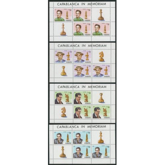 AJZ2 Cuba 2409/12 MP 1982 Ajedrez MNH AJZ2 Cuba 2409/12 MP 1982 Ajedrez MNH