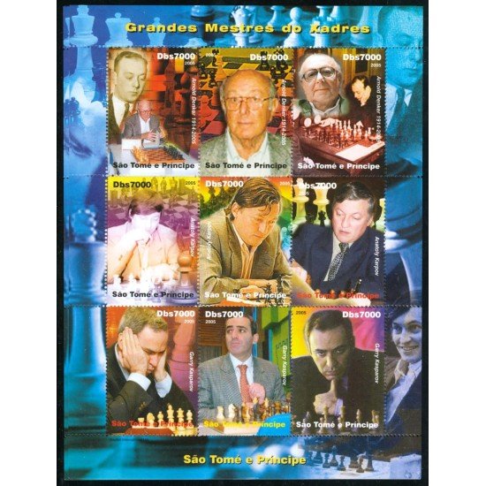 AJZ2 Santo Tomé HB 2005 Ajedrez MNH AJZ2 Santo Tomé HB 2005 Ajedrez MNH