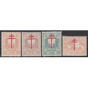 España Spain 957/60 1942 Pro Tuberculosos MNH