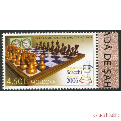 AJZ1  Moldavia  Nº 476   2006  Ajedrez MNH