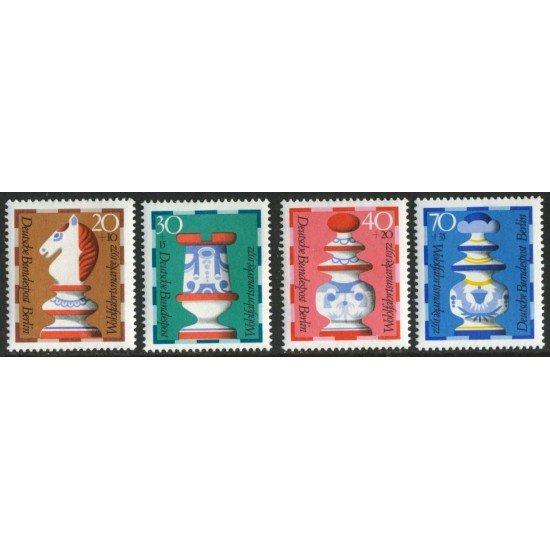 AJZ2 Alemania Berlin DDR Nº 400/03  1972  Ajedrez MNH