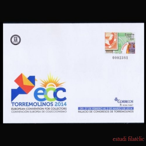 Sobres Enteros Postales 141 2014 Torremolinos