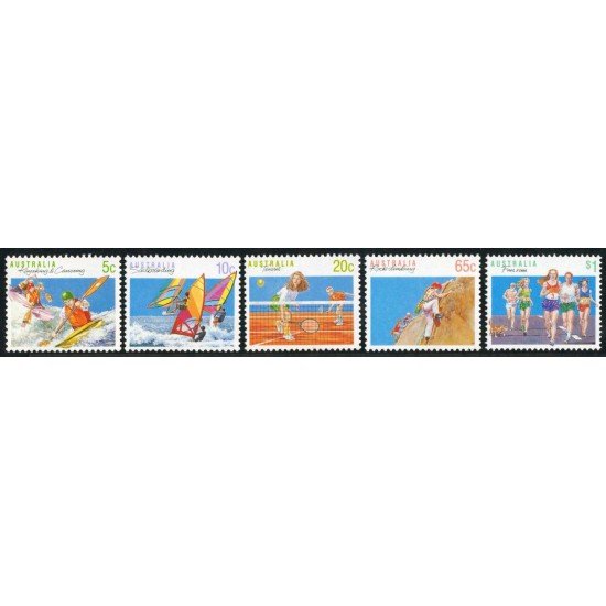 DEP1 Australia Nº 1140/44 deportes tenis kayking MNH DEP1 Australia Nº 1140/44 deportes tenis kayking MNH