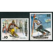 DEP1 Paraguay A-830/31 1979 Juegos olímpicos de invierno 1980 Lake Placid MNH