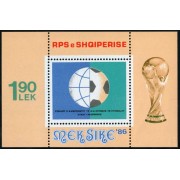 DEP1  Albania  HB 64  1986 deportes fútbol MNH