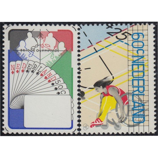 DEP1 Holanda Netherlands 1133/34 1980 6ª Olimpiadas de cartas MNH DEP1 Holanda Netherlands 1133/34 1980 6ª Olimpiadas de cartas MNH