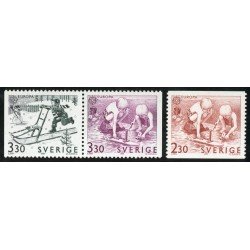 DEP1 Suecia Sweden 1521/23 1989 Europa Juegos infantiles MNH