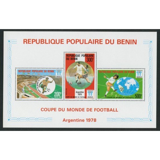 DEP1 Benín HB 28 deportes fútbol MNH DEP1 Benín HB 28 deportes fútbol MNH
