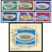 DEP1 Rumanía  Romania Nº 3210/15 + HB 139  1979 Estadios Olímpicos 