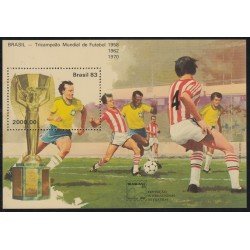 Brasil Brazil HB 57 1983 Brasil Campeón de la Copa del Mundo Fútbol MNH Brasil Brazil HB 57 1983 Brasil Campeón de la Copa del Mundo Fútbol MNH