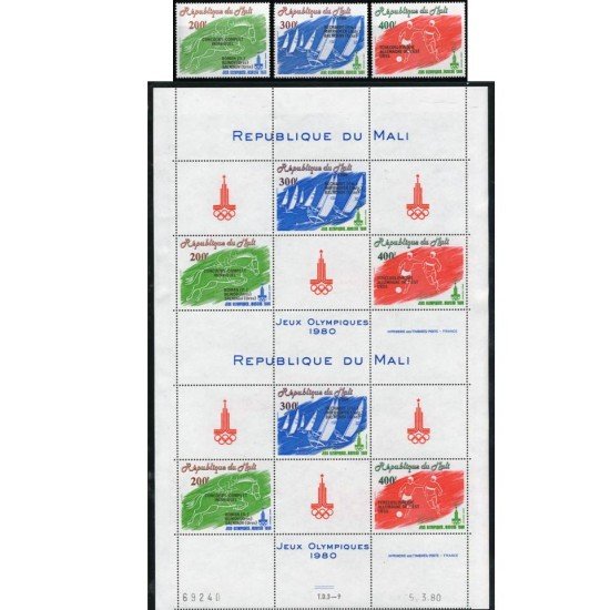DEP1 Mali A 397/99 + HB 1980 MNH DEP1 Mali A 397/99 + HB 1980 MNH
