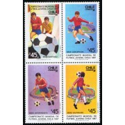 DEP1 Chile 790/93 1987 Fútbol  MNH