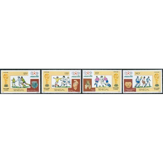 DEP1 Senegal Nº 671/74 1986 MNH DEP1 Senegal Nº 671/74 1986 MNH