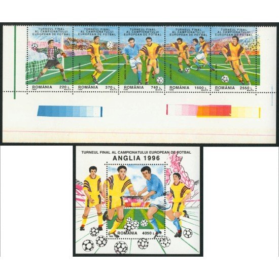 DEP2 Rumanía Romania Nº 4323/27 + HB 243 1996 MNH DEP2 Rumanía Romania Nº 4323/27 + HB 243 1996 MNH