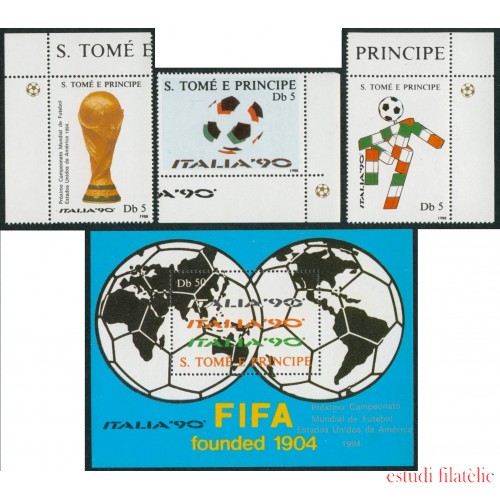 DEP2 Santo Tomás y Príncipe Nº 931A/D + HB 63C    MNH