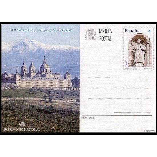España Spain Entero postal ( tarjeta ) 178 2008 Patrimonio San Lorenzo Escorial Monegro España Spain Entero postal ( tarjeta ) 178 2008 Patrimonio San Lorenzo Escorial Monegro