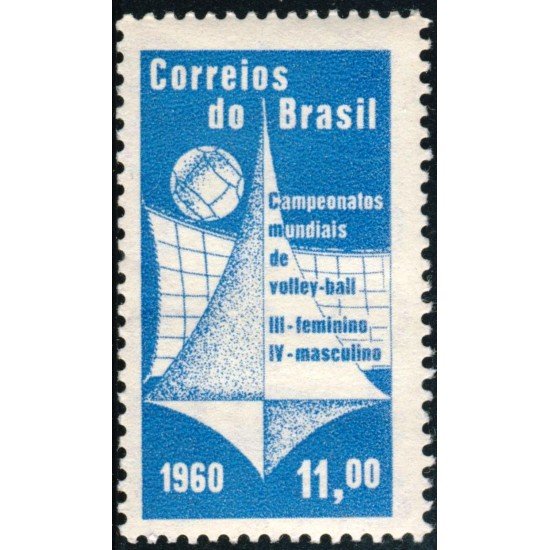 Brasil Brazil 697 1960 Campeonatos mundiales de Voleibol femenino y masculino MNH Brasil Brazil 697 1960 Campeonatos mundiales de Voleibol femenino y masculino MNH