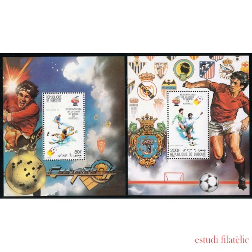 DEP2  Djibouti  Nº A 147/48 en HB  1982   MNH