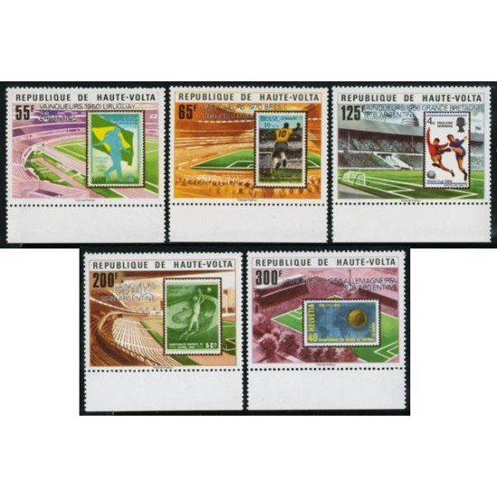 DEP2 Alto Volta Nº 470/74 deportes fútbol MNH DEP2 Alto Volta Nº 470/74 deportes fútbol MNH