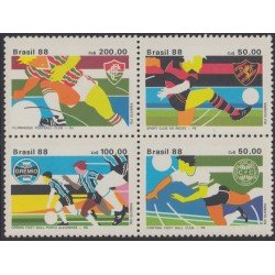 Brasil Brazil 1884/87 1988 Club de Fútbol Campeón de la Copa de Brasil MNH