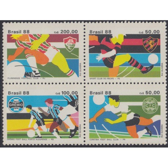 Brasil Brazil 1884/87 1988 Club de Fútbol Campeón de la Copa de Brasil MNH Brasil Brazil 1884/87 1988 Club de Fútbol Campeón de la Copa de Brasil MNH