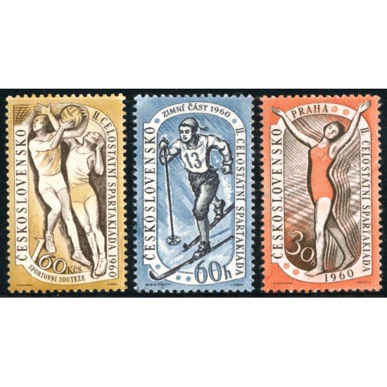 DEP2  Checoslovaquia  Czechoslovakia  Nº 1059/61  1960   MNH