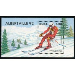 DEP3 Cuba HB 119 1990 Juegos olímpicos Albertville 92 MNH DEP3 Cuba HB 119 1990 Juegos olímpicos Albertville 92 MNH