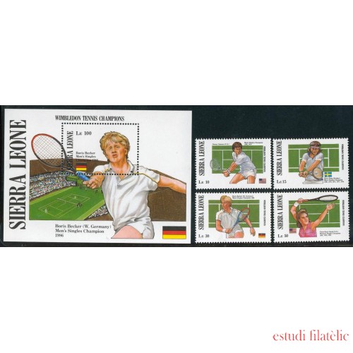 DEP3  Sierra Leona Sierra Leone Nº 831/34 + HB 65  MNH