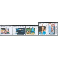 Nicaragua A- 1215/19 1987 Deportes disciplinas deportivas Béisbol Gimnasia Pesas Atletismo MNH Nicaragua A- 1215/19 1987 Deportes disciplinas deportivas Béisbol Gimnasia Pesas Atletismo MNH
