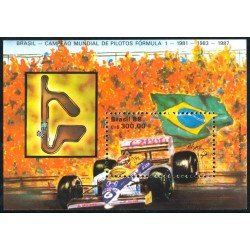 Brasil Brazil HB 72 1988 Campeonato del Mundo de pilotos de Fórmula I MNH Brasil Brazil HB 72 1988 Campeonato del Mundo de pilotos de Fórmula I MNH