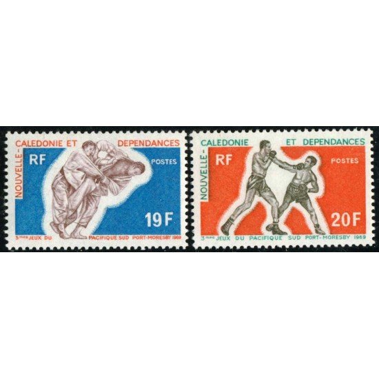 DEP4 Nueva Caledonia New Caledonia Nº 361/62 1969 DEP4 Nueva Caledonia New Caledonia Nº 361/62 1969