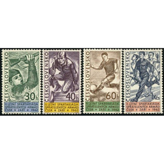 DEP4 Checoslovaquia Czechoslovakia Nº 1226/29 1962 MNH DEP4 Checoslovaquia Czechoslovakia Nº 1226/29 1962 MNH