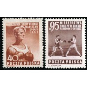 DEP4  Polonia Poland   Nº 706 y 708  1953   MNH