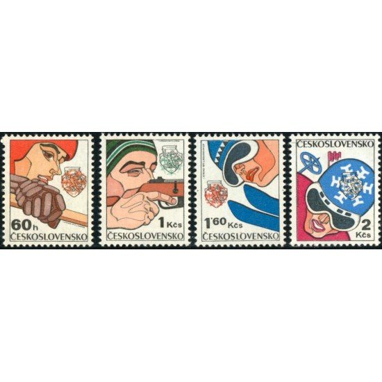 DEP4 Checoslovaquia Czechoslovakia Nº 2192/95 1973 MNH DEP4 Checoslovaquia Czechoslovakia Nº 2192/95 1973 MNH