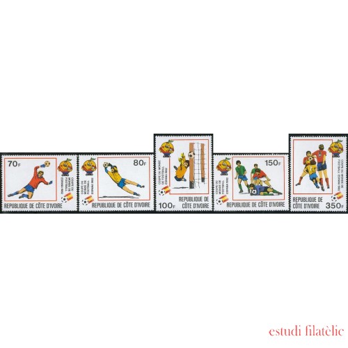 DEP4  Costa de Marfil  Ivory Coast  Nº 583/87   MNH