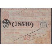 Cuba Lotería De La Isla 04 de Abril de 1872 Sorteo nº 880 ( 5128 )