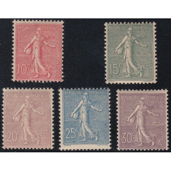 France Francia Nº 129/33 1906 Semuse MNH France Francia Nº 129/33 1906 Semuse MNH