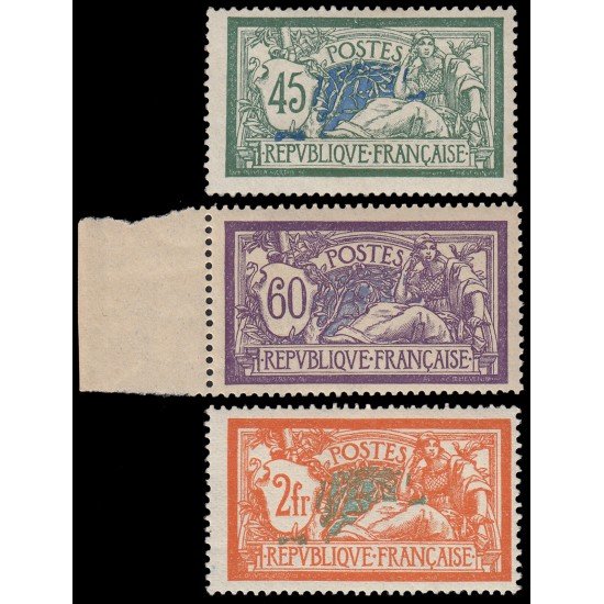 France Francia 143/45 1907 Merson MNH