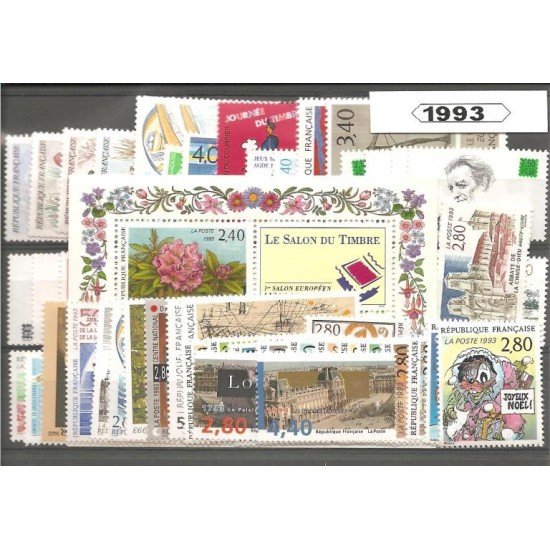 France Francia 1993 Año Completo MNH France Francia 1993 Año Completo MNH