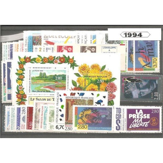 France Francia 1994 Año Completo MNH France Francia 1994 Año Completo MNH