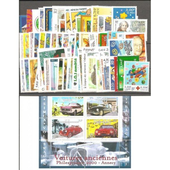 France Francia 2000 Año Completo MNH France Francia 2000 Año Completo MNH