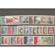Francia France 1942 Año Completo MNH