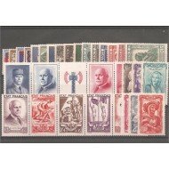 Francia France 1943 Año Completo MNH