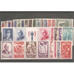 Francia France 1943 Año Completo MNH Francia France 1943 Año Completo MNH