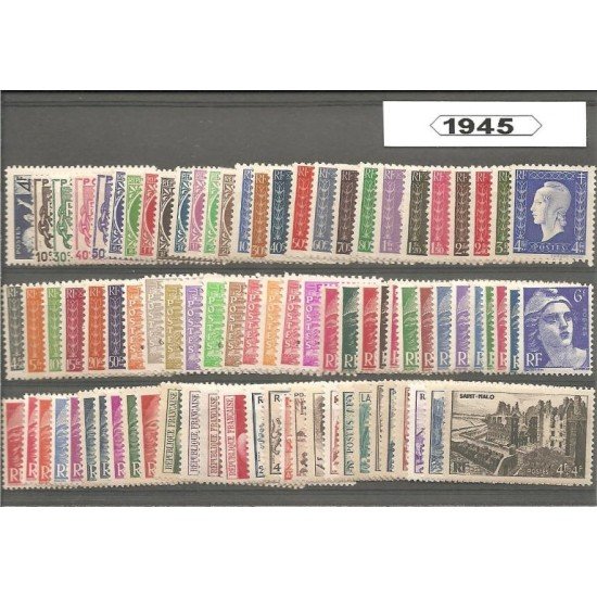 Francia France 1945 Año Completo MNH Francia France 1945 Año Completo MNH