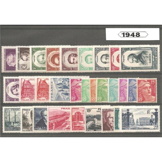 Francia France 1948 Año Completo MNH Francia France 1948 Año Completo MNH