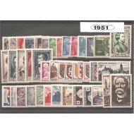 Francia France 1951 Año Completo MNH