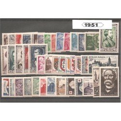 Francia France 1951 Año Completo MNH Francia France 1951 Año Completo MNH