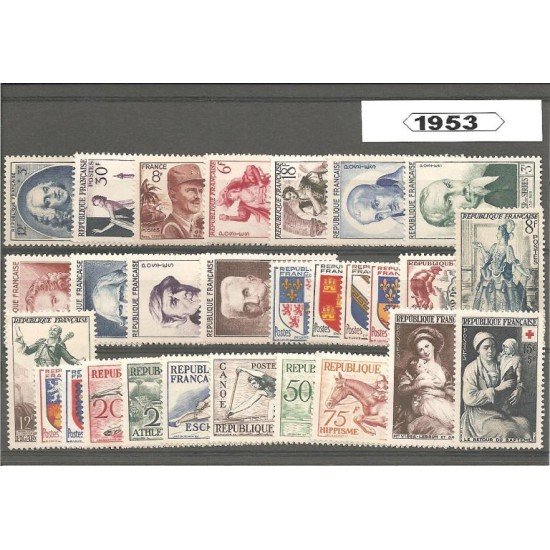 Francia France 1953 Año Completo MNH Francia France 1953 Año Completo MNH